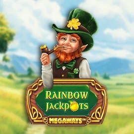 Rainbow Jackpots Megaways game by Red Tiger Gaming – logo hosted on Slotlair Casino